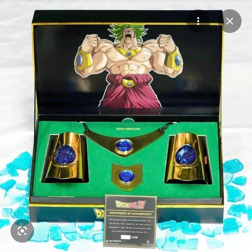Dragon Ball Z Super Broly Collector's Box Set Jewelry Replica GameStop Limited E